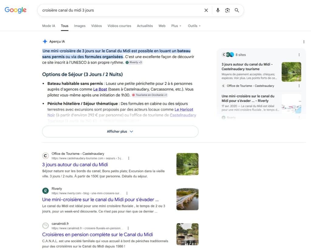 ia overview visible google