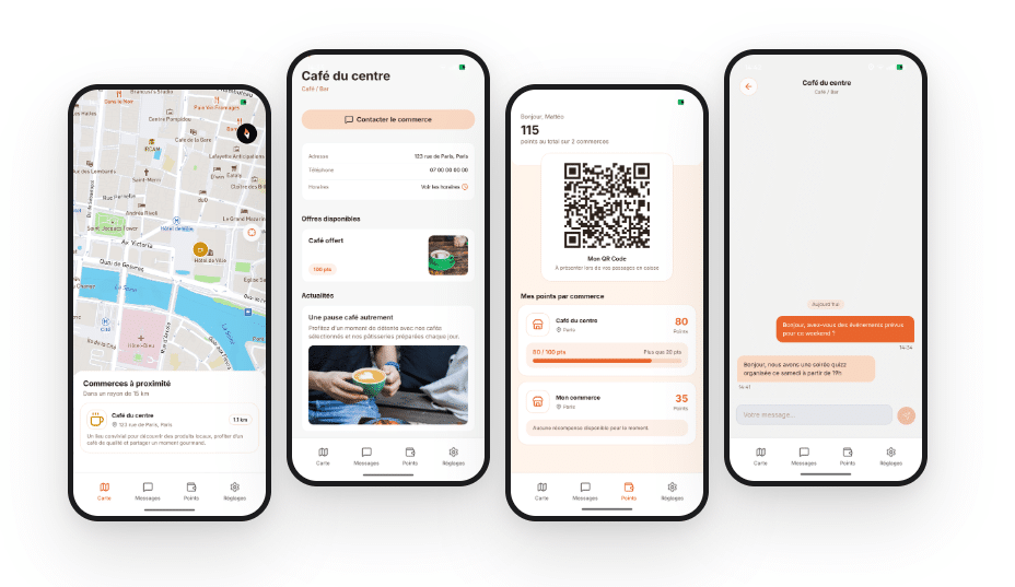 Fidicity, l’application de fidélité locale qui modernise la relation client et redynamise le commerce de proximité ! 2 Une application de fidélité qui permet aux commerces de proximité de fidéliser leur clientèle, de valoriser leurs offres et de faciliter les échanges avec leurs clients.