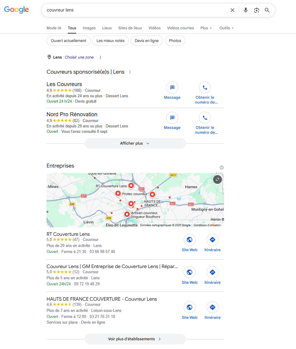 Référencement local : comment apparaître en première page de Google dans votre ville ? 5 Votre fiche Google Business Profile est-elle vraiment optimisée ? Horaires, coordonnées, services, photos, avis clients… chaque élément participe à la présentation de votre entreprise sur Google et à votre visibilité locale.